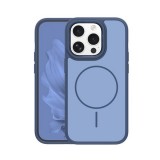 Gigapack Apple iPhone 15 Pro szilikon védő (műanyag hátlap, ütésállóság, légpárnás sarok, kameravédő, magsafe) sötétkék