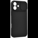 Gigapack Apple iPhone 16 Plus 5G kameravédős szilikon tok matt fekete (GP-163052) (GP-163052)