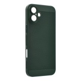 Gigapack Apple iPhone 16 Plus műanyag telefonvédő (légáteresztő, lyukacsos, kameravédő) sötétzöld