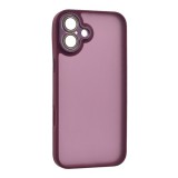 Gigapack Apple iPhone 16 Plus szilikon telefonvédő (ütésállóság, akril hátlap, kameravédő) lila