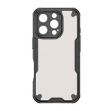 Gigapack Apple iPhone 16 Pro defender szilikon védő (ütésállóság, légpárnás sarok, akril hátlap, kameravédő) fekete
