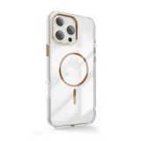 Gigapack Apple iPhone 16 Pro Max szilikon telefonvédő (műanyag hátlap, kameravédő, magsafe, légpárnás sarok) arany