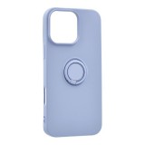 Gigapack Apple iPhone 16 Pro Max szilikon telefonvédő (tartógyűrű, mikrofiber plüss belső, mágneses, kameravédő) lila