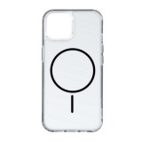 Gigapack Apple iPhone 16 Pro Max szilikon telefonvédő (ultravékony, műanyag hátlap, magsafe, légpárnás sarok) fekete