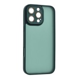 Gigapack Apple iPhone 16 Pro Max szilikon telefonvédő (ütésállóság, akril hátlap, kameravédő) sötétzöld