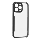 Gigapack Apple iPhone 16 Pro Max szilikon telefonvédő (ütésállóság, légpárnás sarok, akril hátlap, kameravédő) fekete