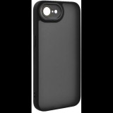 Gigapack Apple iPhone 16e szilikon tok akril hátlappal fekete (GP-167705) (GP-167705)