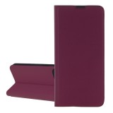Gigapack Apple iPhone 16e tok álló, bőr hatású (flip, szilikon belső, oldalra nyíló, asztali tartó, kártyazseb) bordó