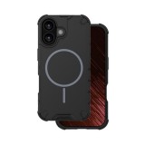 Gigapack Apple iPhone 17 defender műanyag védő (ütésállóság, légpárnás sarok, matt, szilikon belső, magsafe) fekete