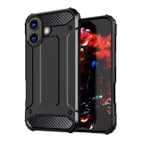 Gigapack Apple iPhone 17 defender szilikon telefonvédő (ütésállóság, légpárnás sarok, fémhatás) fekete
