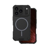 Gigapack Apple iPhone 17 Pro defender műanyag védő (ütésállóság, légpárnás sarok, matt, szilikon belső, magsafe) fekete