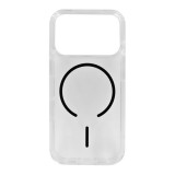 Gigapack Apple iPhone 17 Pro Max szilikon telefonvédő (ultravékony, műanyag hátlap, magsafe, légpárnás sarok) fekete