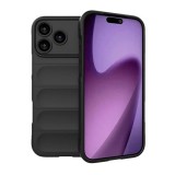 Gigapack Apple iPhone 17 Pro Max szilikon telefonvédő (ütésállóság, kameravédő, 3d) fekete