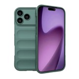 Gigapack Apple iPhone 17 Pro Max szilikon telefonvédő (ütésállóság, kameravédő, 3d) sötétzöld