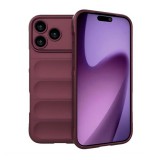 Gigapack Apple iPhone 17 Pro szilikon telefonvédő (ütésállóság, kameravédő, 3d) bordó