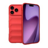 Gigapack Apple iPhone 17 Pro szilikon telefonvédő (ütésállóság, kameravédő, 3d) piros