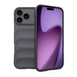 Gigapack Apple iPhone 17 Pro szilikon telefonvédő (ütésállóság, kameravédő, 3d) sötétszürke