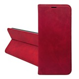 Gigapack Apple iPhone 17 Pro tok álló, bőr hatású (flip, oldalra nyíló, asztali tartó, kártyazseb, prémium) piros