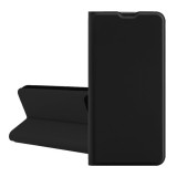 Gigapack Apple iPhone 17 Pro tok álló, bőr hatású (flip, szilikon belső, asztali tartó, kártyazseb) fekete