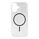 Gigapack Apple iPhone 17 szilikon telefonvédő (ultravékony, műanyag hátlap, magsafe, légpárnás sarok) fekete