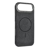 Gigapack Apple iPhone Air szilikon telefonvédő (műanyag hátlap, kameravédő, magsafe, csillogó) fekete