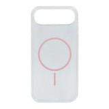 Gigapack Apple iPhone Air szilikon telefonvédő (ultravékony, műanyag hátlap, magsafe, légpárnás sarok) rózsaszín