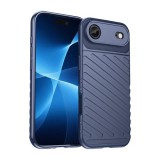 Gigapack Apple iPhone Air szilikon telefonvédő (ütésállóság, csíkos, dombor minta) sötétkék