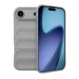 Gigapack Apple iPhone Air szilikon telefonvédő (ütésállóság, kameravédő, 3d) világosszürke
