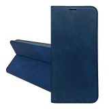 Gigapack Apple iPhone Air tok álló, bőr hatású (flip, oldalra nyíló, asztali tartó, kártyazseb, prémium) sötétkék