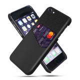 Gigapack Apple iPhone SE (2022) műanyag telefonvédő (közepesen ütésálló, bankkártya tartó, textil bevonat hátlap) fekete