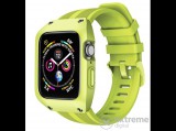Gigapack Apple Watch Series 1 38mm pótszíj, szilikon, zöld