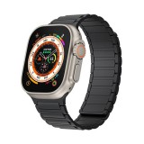 Gigapack Apple Watch Series 10 42mm  pótszíj (egyedi méret, kicsi, szilikon, 3d, mágneses) fekete
