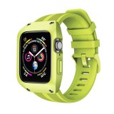 Gigapack Apple Watch Series 3 38mm pótszíj (egyedi méret, szilikon, ütésálló keret) zöld