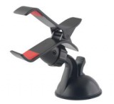 Gigapack Autós tartó (műszerfalra, tapadókorongos, csipeszes tartó rész, forgatható, 3.5" méretig) FEKETEGP-1