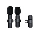 Gigapack Bluetooth mikrofon 2db (type-c, lavalier csíptethet&#337;, aktív zajsz&#369;r&#337;) fekete gp-146757