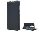Gigapack bőr hatású álló flip tok Nokia 4.2 készülékhez, fekete