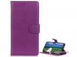 Gigapack bőr hatású, flip álló tok  Apple iPhone 13 Pro Max készülékhez, lila