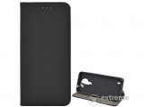Gigapack bőr hatású, flip álló tok  Nokia 1.4 készülékhez, fekete