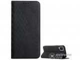 Gigapack bőr hatású, flip álló tok  Samsung Galaxy A22 4G (SM-A225) készülékhez, fekete