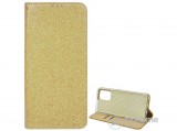 Gigapack bőr hatású, flip álló tok  Xiaomi Redmi Note 10 4G (Note 10s) készülékhez, arany