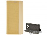 Gigapack bőr hatású, flip álló tok  Xiaomi Redmi Note 9T 5G készülékhez, arany