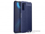 Gigapack bőr hatású gumi/szilikon tok Honor X10 5G készülékhez, sötétkék