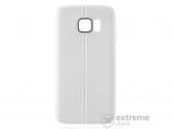 Gigapack bőrhatású gumi/szilikon tok Samsung Galaxy S7 (SM-G930) készülékhez, fehér