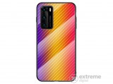 Gigapack Bumper szilikon keret Huawei P40 Pro készülékhez, arany, karbon mintás