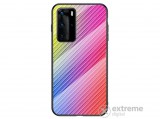 Gigapack Bumper szilikon keret Huawei P40 Pro készülékhez, színes, karbon mintás