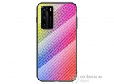 Gigapack Bumper szilikon keret Huawei P40 Pro készülékhez, színes, karbon mintás
