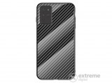 Gigapack Bumper szilikon keret Samsung Galaxy Note 20 (SM-N980F) készülékhez, fekete, karbon mintás