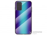 Gigapack Bumper szilikon keret Samsung Galaxy Note 20 (SM-N980F) készülékhez, kék, karbon mintás