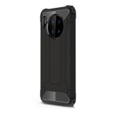 Gigapack Defender Huawei Mate 30 műanyag telefonvédő (közepesen ütésálló, légpárnás sarok, fémhatás, fekete)
