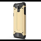 Gigapack Defender műanyag telefonvédő (közepesen ütésálló, légpárnás sarok, szilikon belső, fémhatás) ARANY [Samsung Galaxy J6 (2018) SM-J600F] (5996457779994) - Telefontok